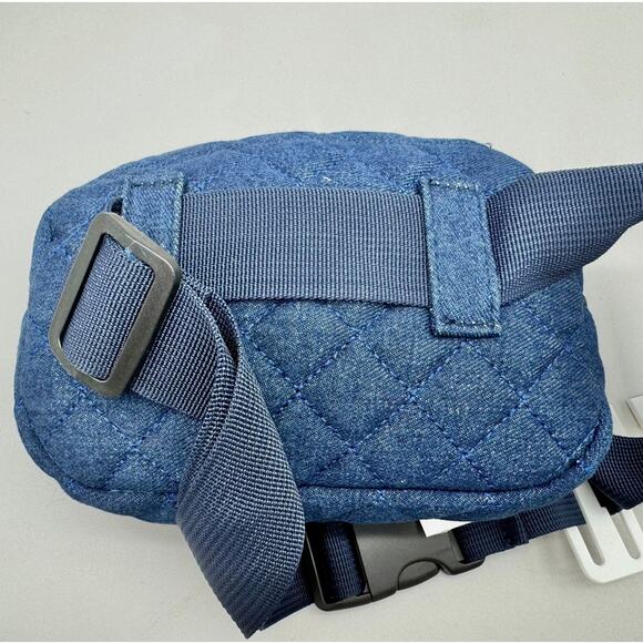 Jenni Belt Bag Womens S/M Denim Blue Quilted Modern Essential Feminine Trendy - Picture 8 of 10